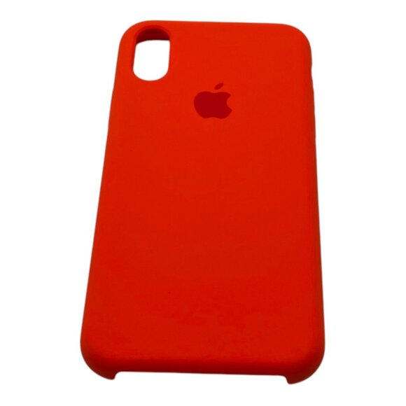 Apple iPhone X Silicone Case Spicy Orange Durable Soft Touch 2018 - Picture 1 of 7